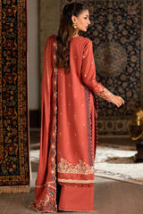 Shades of Winter By Florent Unstitched 3 Piece Marina Twill Suit-FL-2A