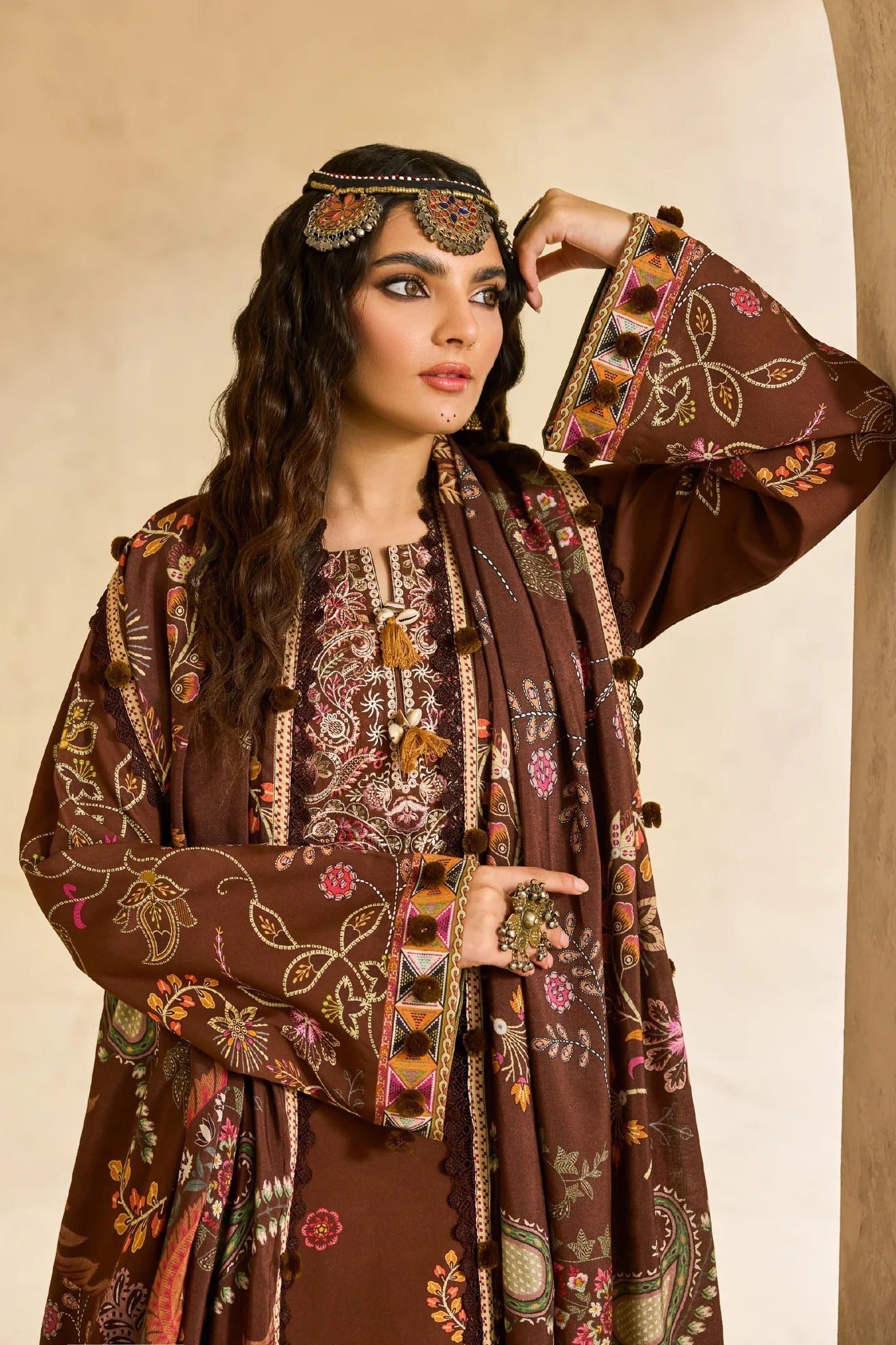 Zync One Nation By Florent Unstitched 3 Piece Winter Vol-01 Collection'2025-FL-02-B