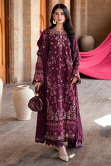 Shades of Winter By Florent Unstitched 3 Piece Marina Twill Suit-FL-3A