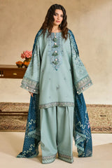 Zync One Nation By Florent Unstitched 3 Piece Winter Vol-01 Collection'2025-FL-03-B