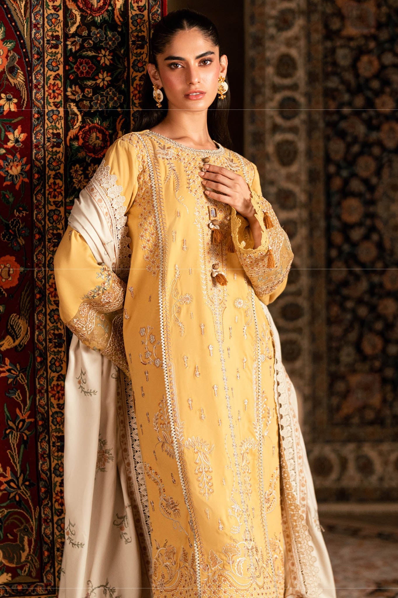 Shades of Winter By Florent Unstitched 3 Piece Marina Twill Collection'2025-FL-5B