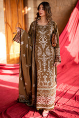 Shades of Winter By Florent Unstitched 3 Piece Marina Twill Suit-FL-6A