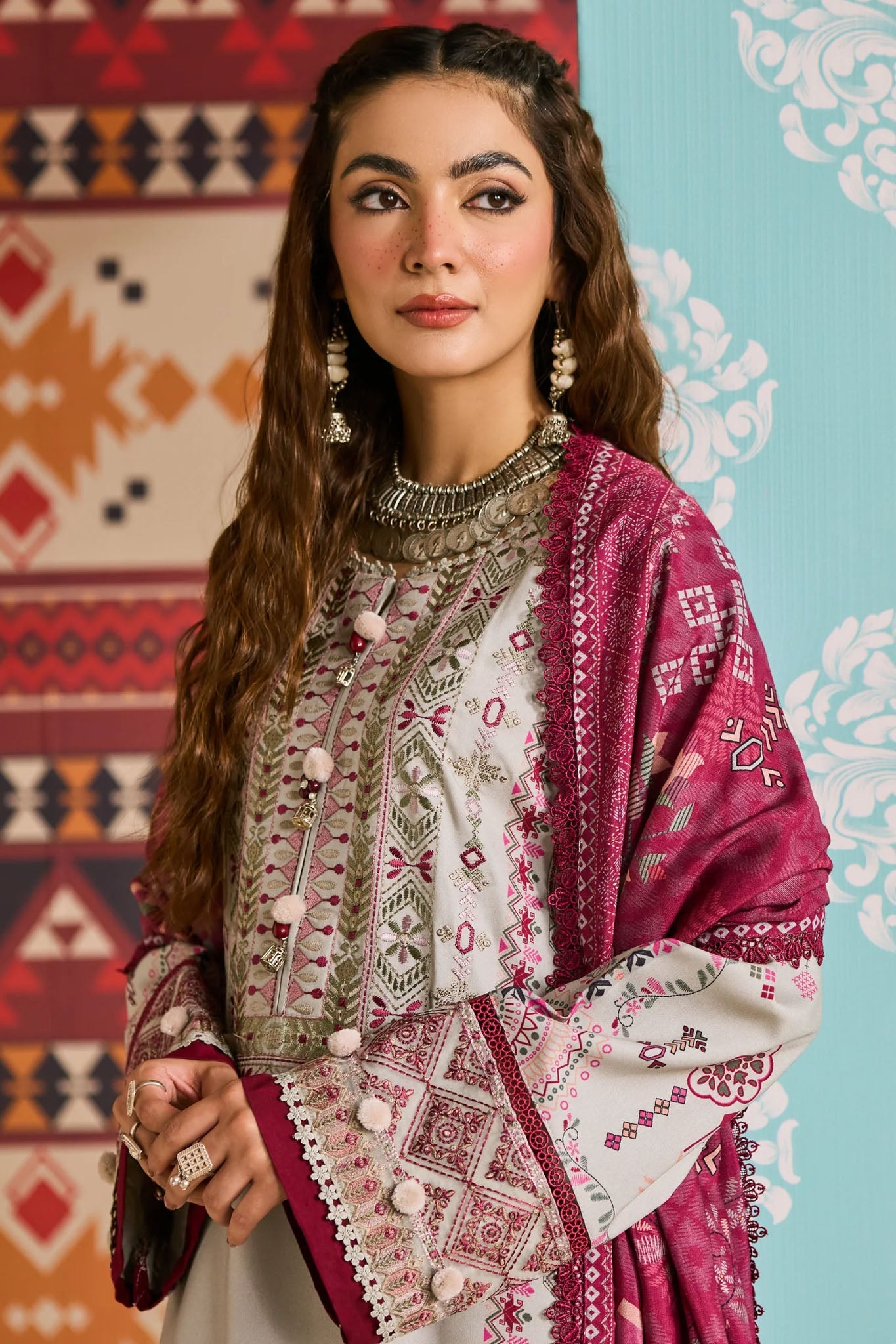 Zync One Nation By Florent Unstitched 3 Piece Winter Vol-01 Collection'2025-FL-07-A