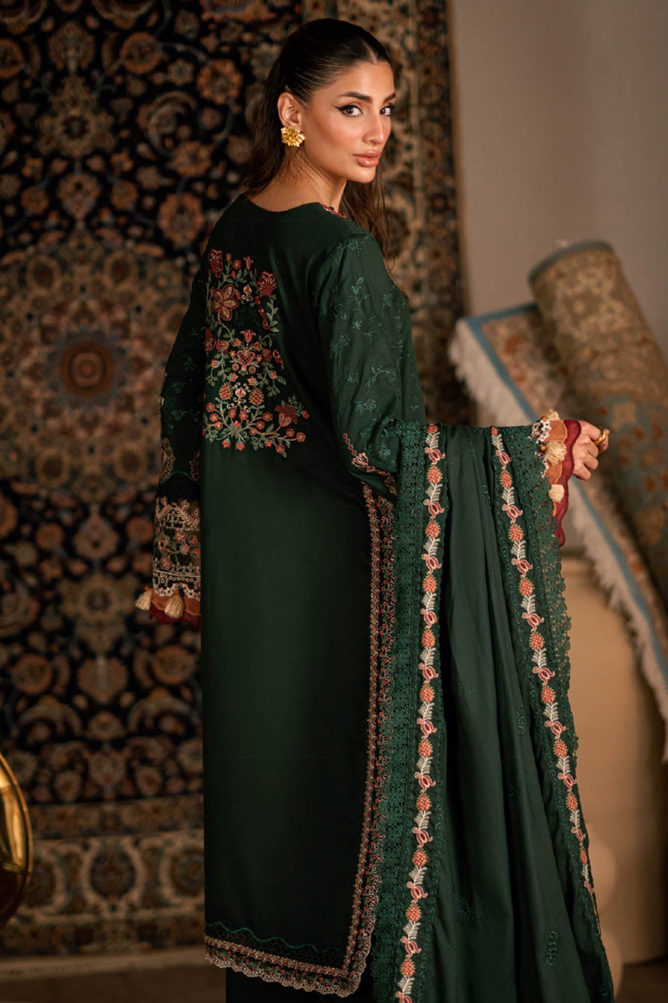 Shades of Winter By Florent Unstitched 3 Piece Marina Twill Collection'2025-FL-7B
