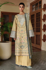 Zync Whispers By Florent Unstitched 3 Piece Winter Collection'2025-FL-8B