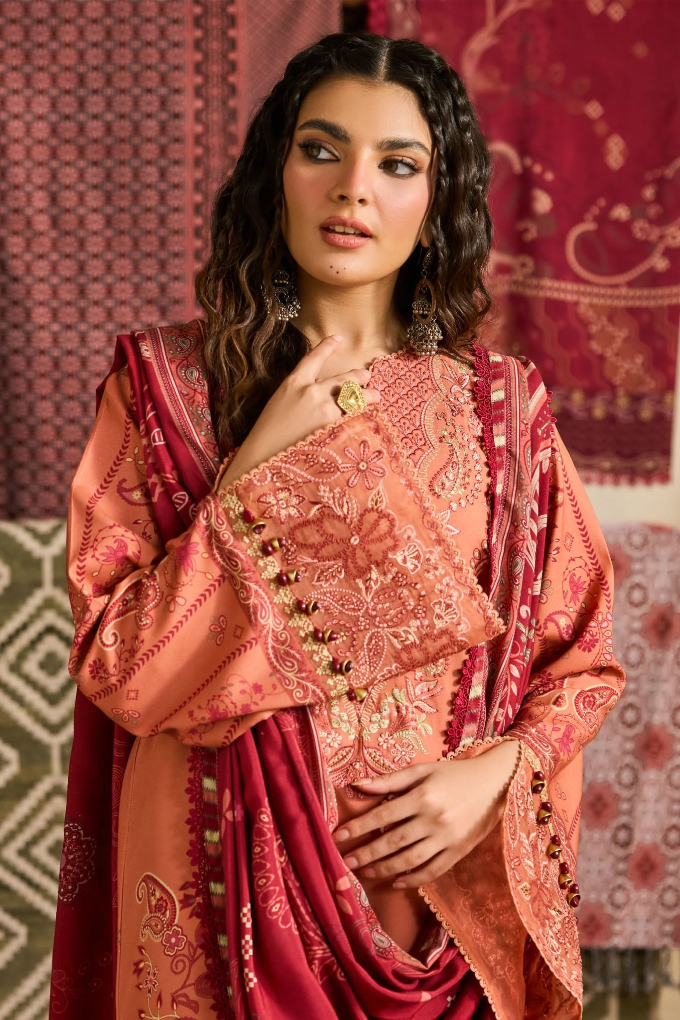 Zync One Nation By Florent Unstitched 3 Piece Winter Vol-01 Collection'2025-FL-09-B