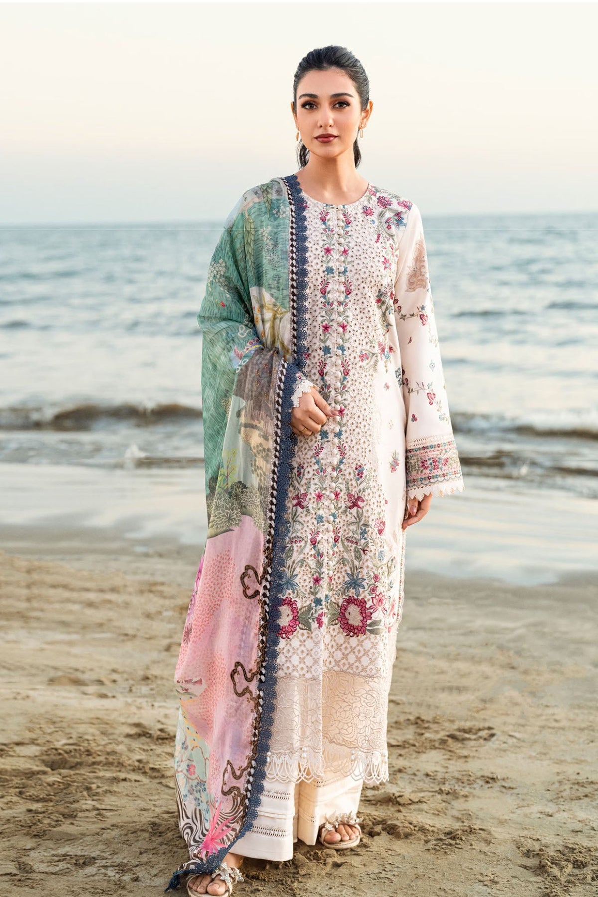 Florent Unstitched 3 Piece Luxury Lawn Eid Edit Collection'2025-FL-09
