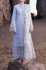 Sahil Kinare by Qalamkar Unstitched 3 Piece Luxury Lawn Suit-FP-04-Firuze