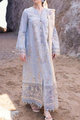 Sahil Kinare by Qalamkar Unstitched 3 Piece Luxury Lawn Suit-FP-04-Firuze