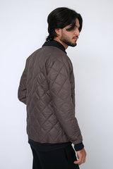 Winter Men's Core By Suitsu Stitched Western Suit-BrownQuilt Puffer