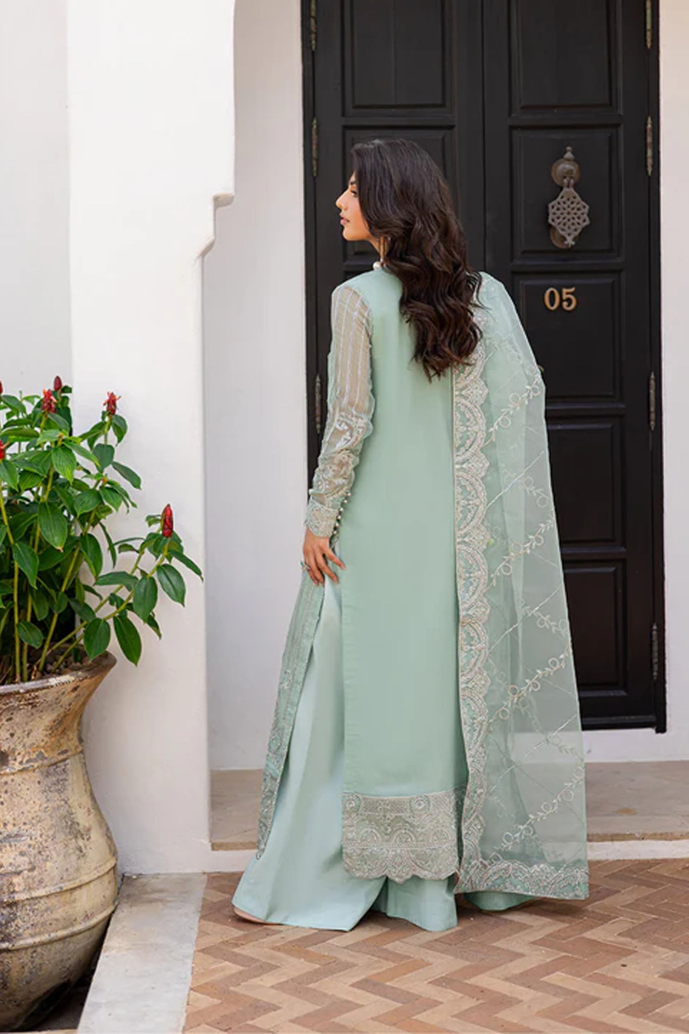 Noir by Freesia Unstitched 3 Piece Formals Collection'2025-FS-50092-Melati