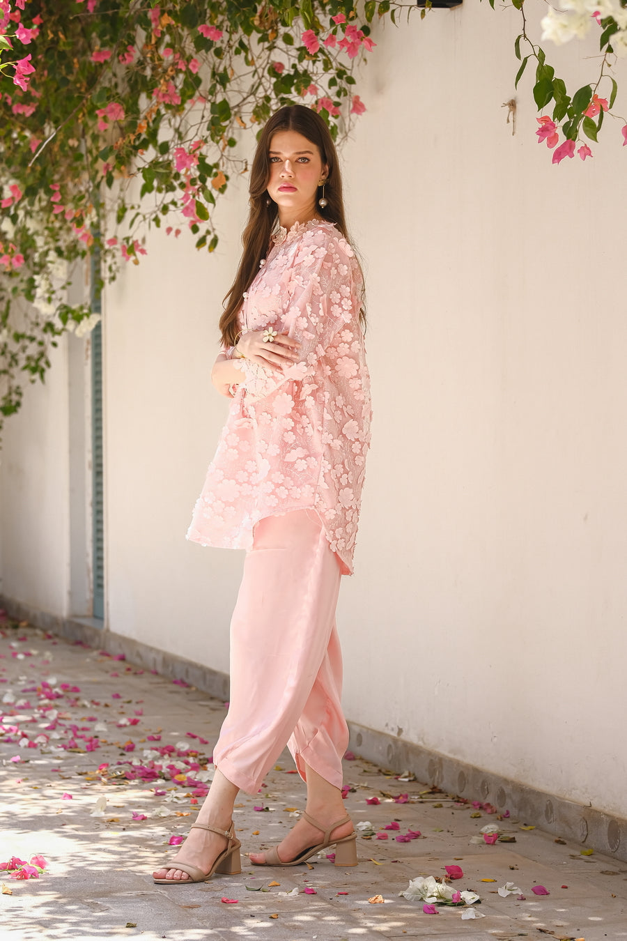 Sprinkles Stitched 2 Piece Formals Luxury Festive Women Collection'2025-Garden Grace 3D Flower - 2pcs