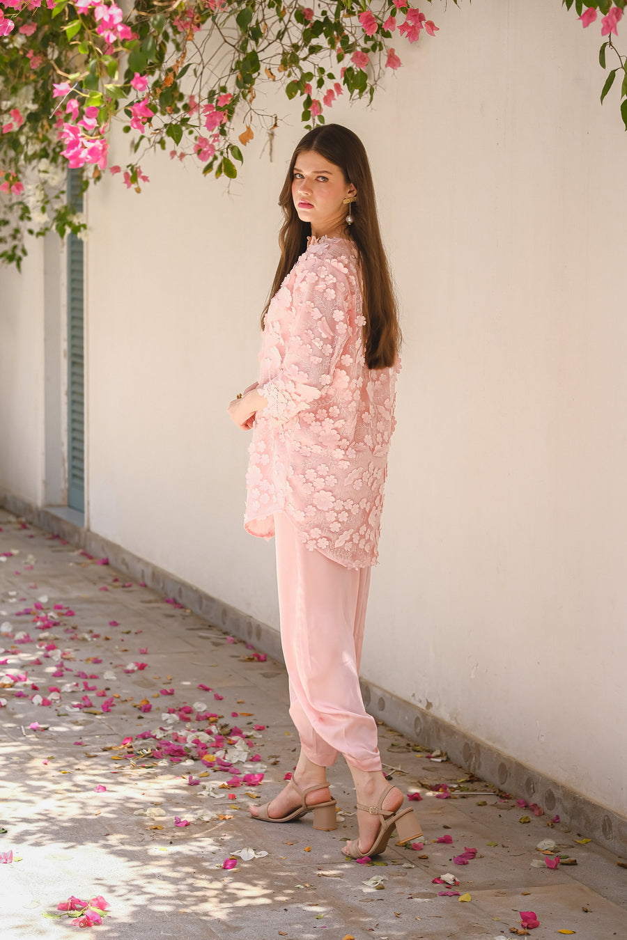 Sprinkles Stitched 2 Piece Formals Luxury Festive Women Collection'2025-Garden Grace 3D Flower - 2pcs