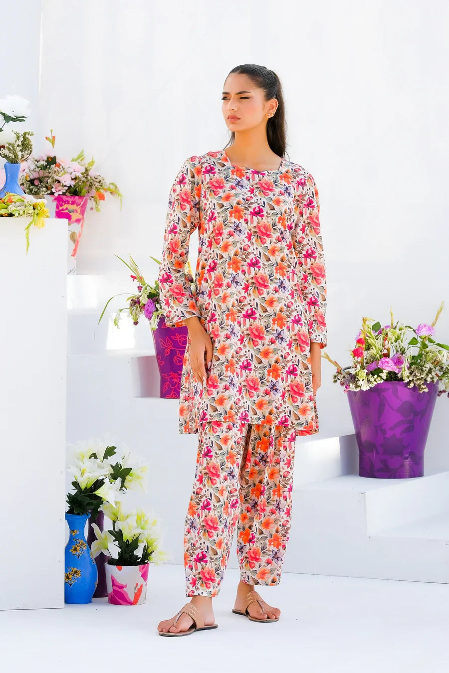 Dhaga Stitched 2 Piece Lawn Collection'2025-Matching separate 0021