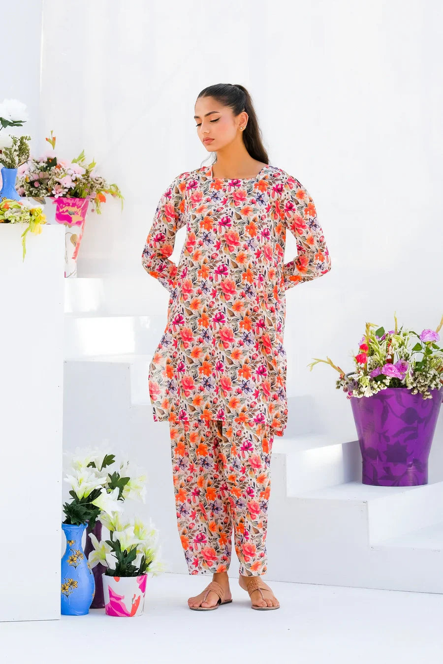 Dhaga Stitched 2 Piece Lawn Collection'2025-Matching separate 0021