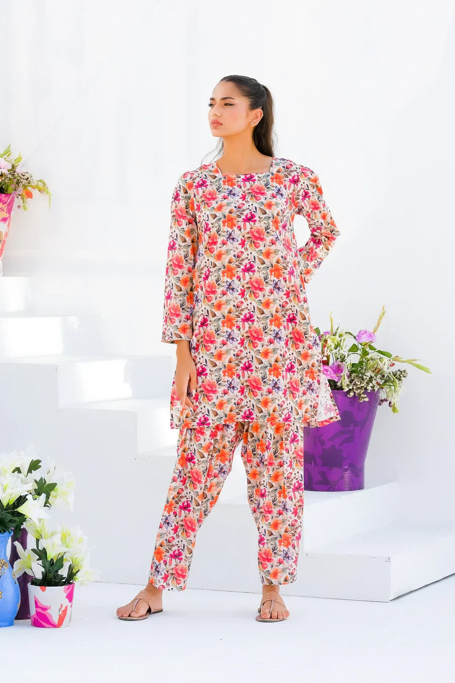 Dhaga Stitched 2 Piece Lawn Collection'2025-Matching separate 0021
