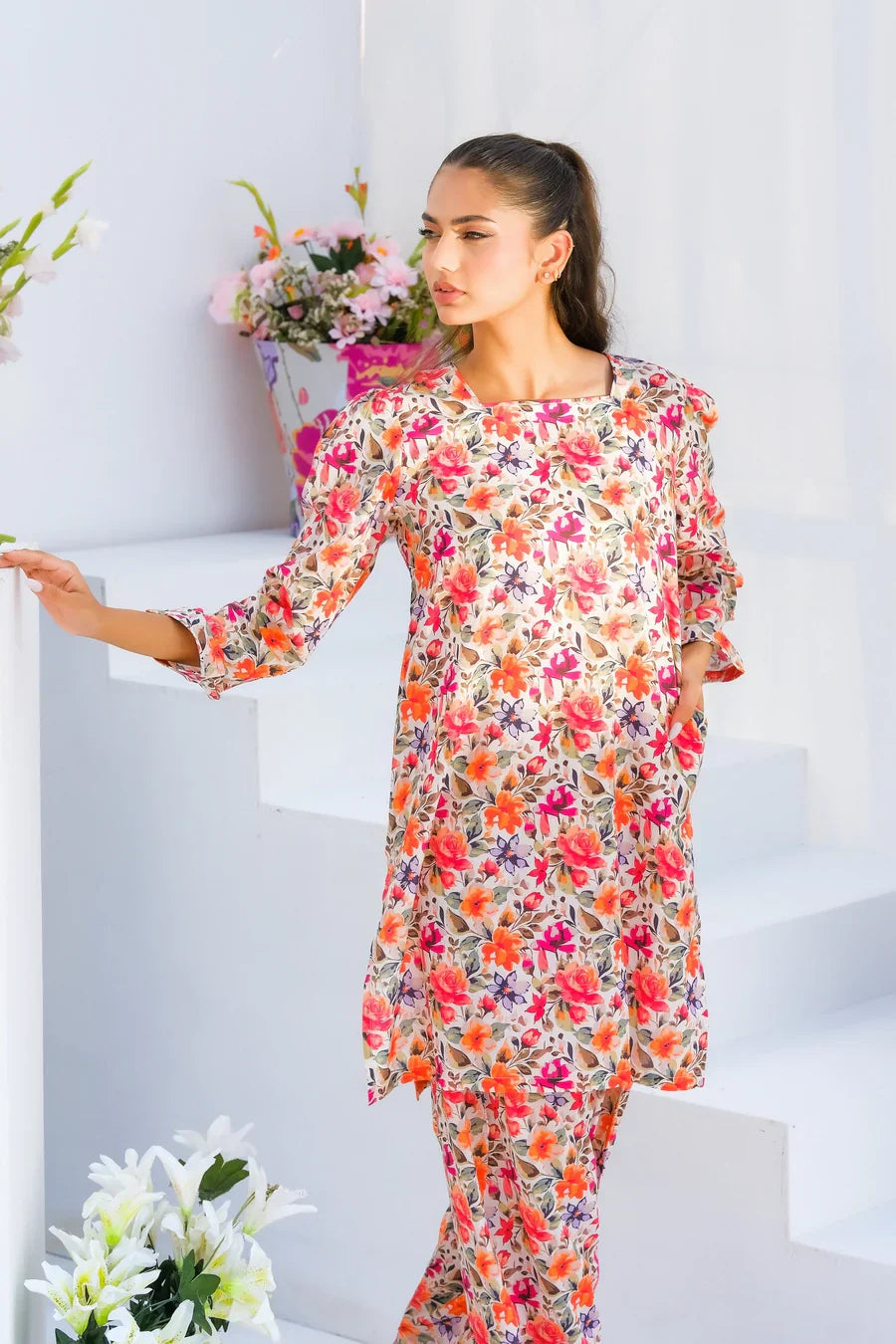 Dhaga Stitched 2 Piece Lawn Collection'2025-Matching separate 0021