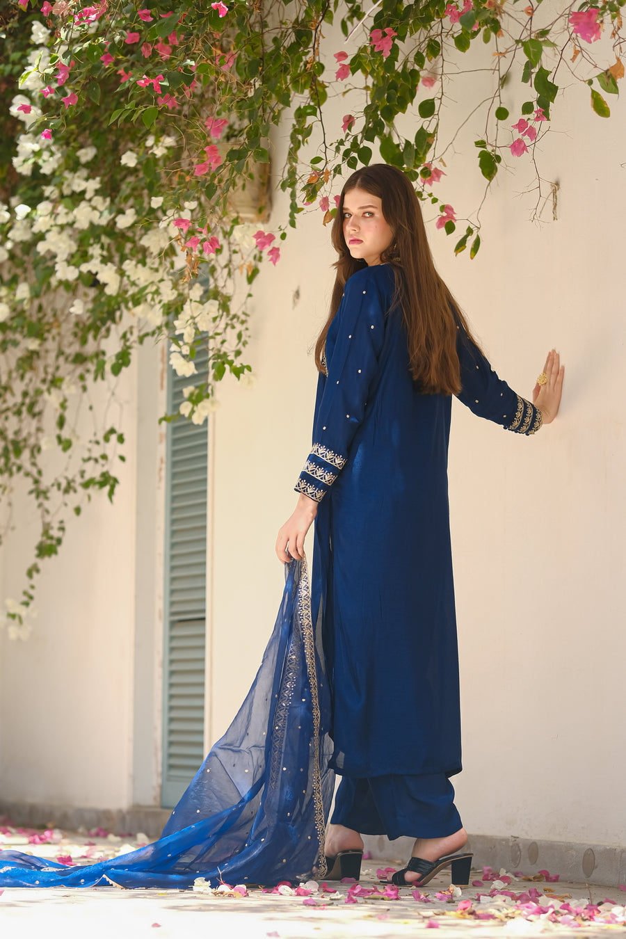 Sprinkles Stitched 3 Piece Formals Luxury Festive Women Collection'2025-Midnight Glam 3pcs- Embroidered