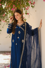 Sprinkles Stitched 3 Piece Formals Luxury Festive Women Collection'2025-Midnight Glam 3pcs- Embroidered