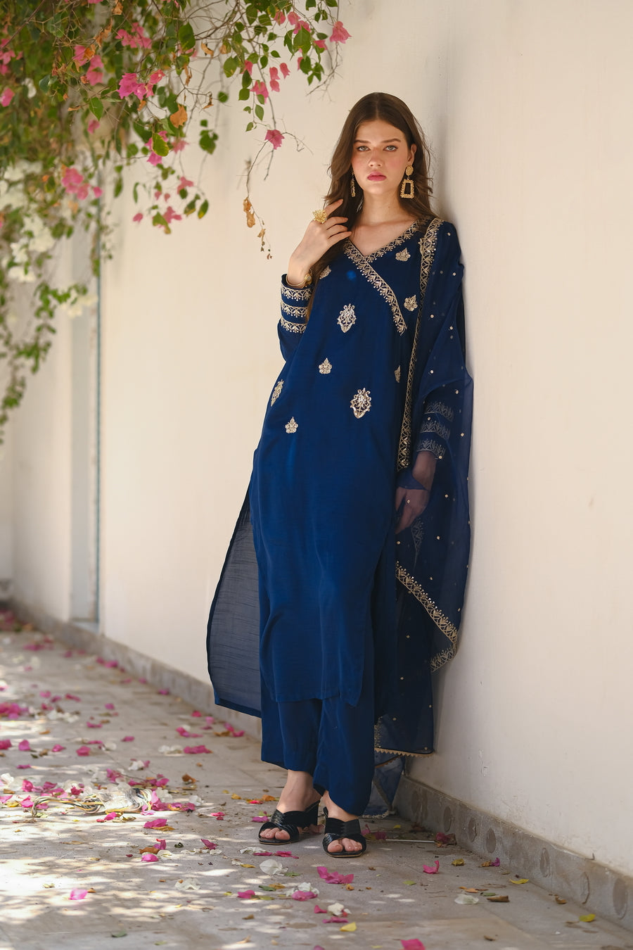 Sprinkles Stitched 3 Piece Formals Luxury Festive Women Collection'2025-Midnight Glam 3pcs- Embroidered