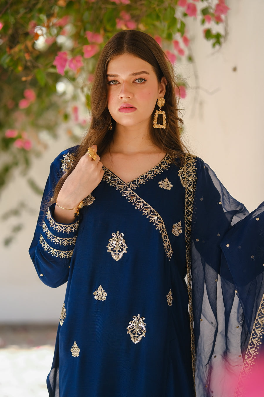 Sprinkles Stitched 3 Piece Formals Luxury Festive Women Collection'2025-Midnight Glam 3pcs- Embroidered