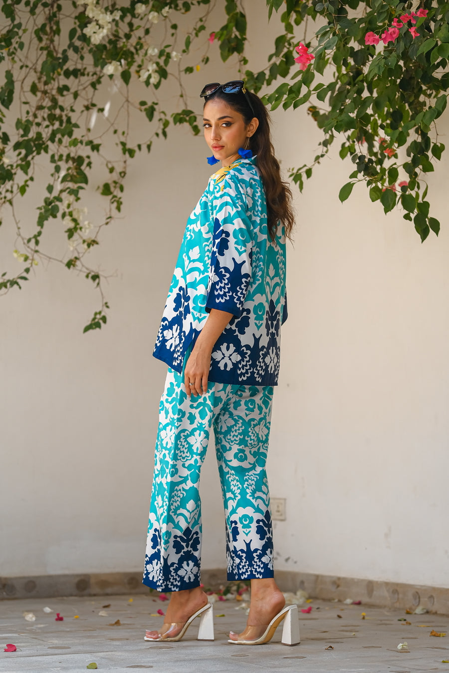 Sprinkles Stitched 2 Piece Summer Co Ord Sets Women Collection'2025-Lagoon