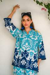 Sprinkles Stitched 2 Piece Summer Co Ord Sets Women Collection'2025-Lagoon