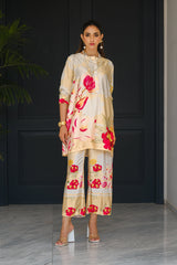 Sprinkles Stitched 2 Piece Summer Co Ords Women Collection'2025-Petals - 2-Piece Silk