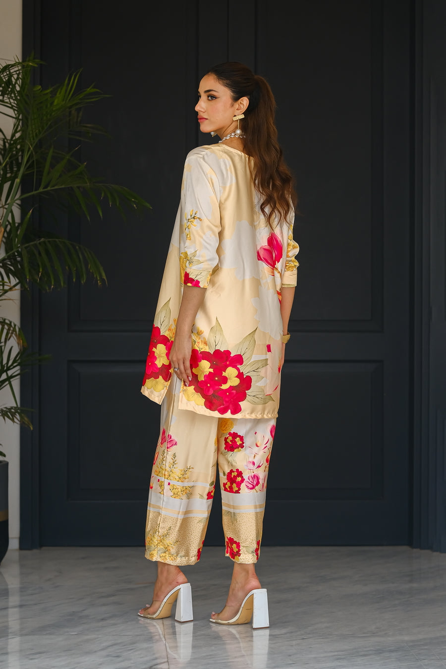 Sprinkles Stitched 2 Piece Summer Co Ords Women Collection'2025-Petals - 2-Piece Silk
