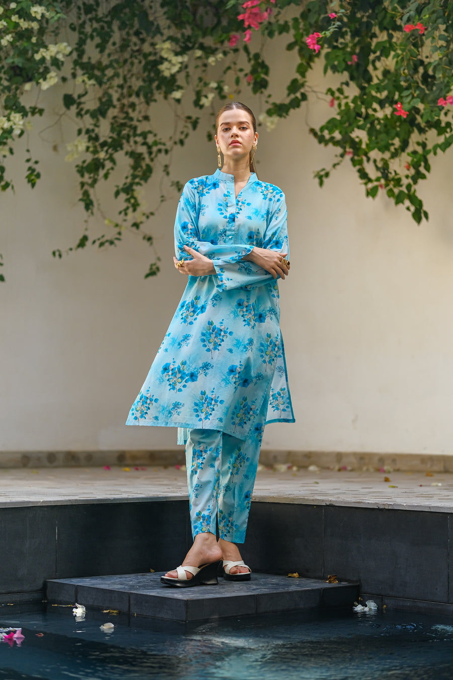 Sprinkles Stitched 2 Piece Summer Luxury Lawn Women Collection'2025-Seaside - 2-Piece Luxury Lawn Set