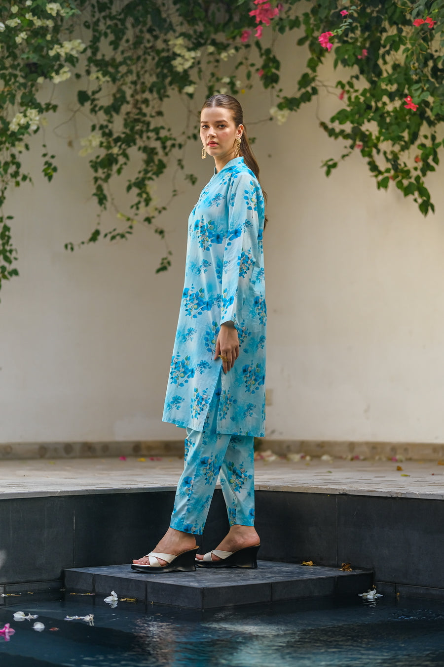 Sprinkles Stitched 2 Piece Summer Luxury Lawn Women Collection'2025-Seaside - 2-Piece Luxury Lawn Set