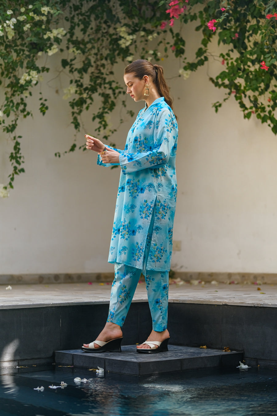 Sprinkles Stitched 2 Piece Summer Luxury Lawn Women Collection'2025-Seaside - 2-Piece Luxury Lawn Set