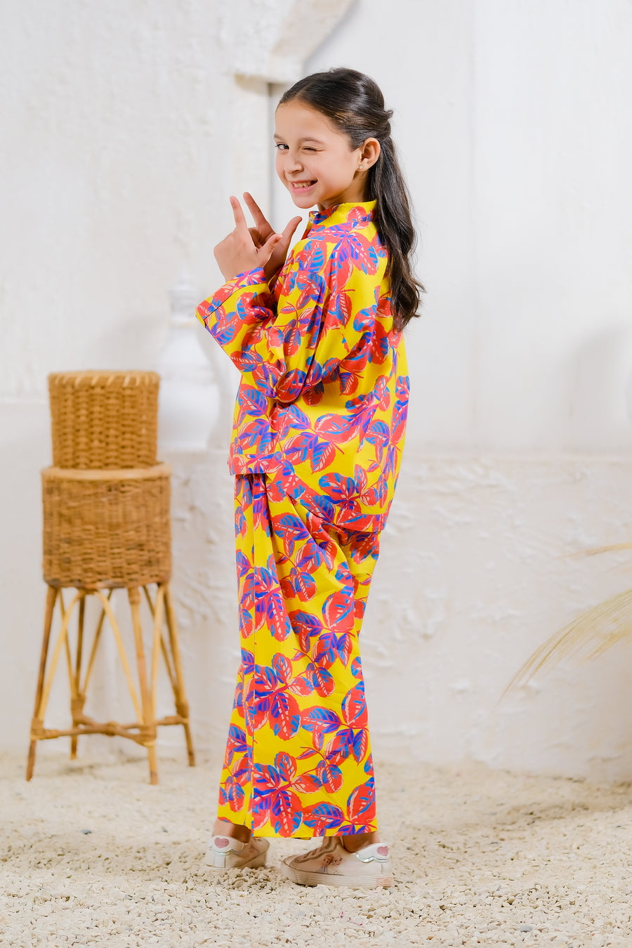 Sprinkles Stitched 2 Piece Summer Co Ord Sets Kids Collection'2025-Tropical Blaze