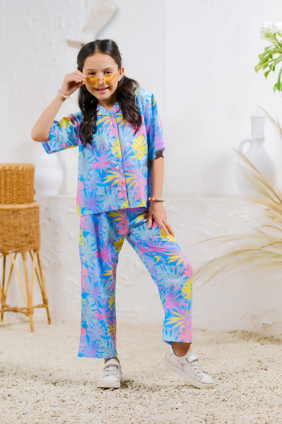 Sprinkles Stitched 2 Piece Summer Co Ord Sets Kids Collection'2025-Tropical Dreamscape