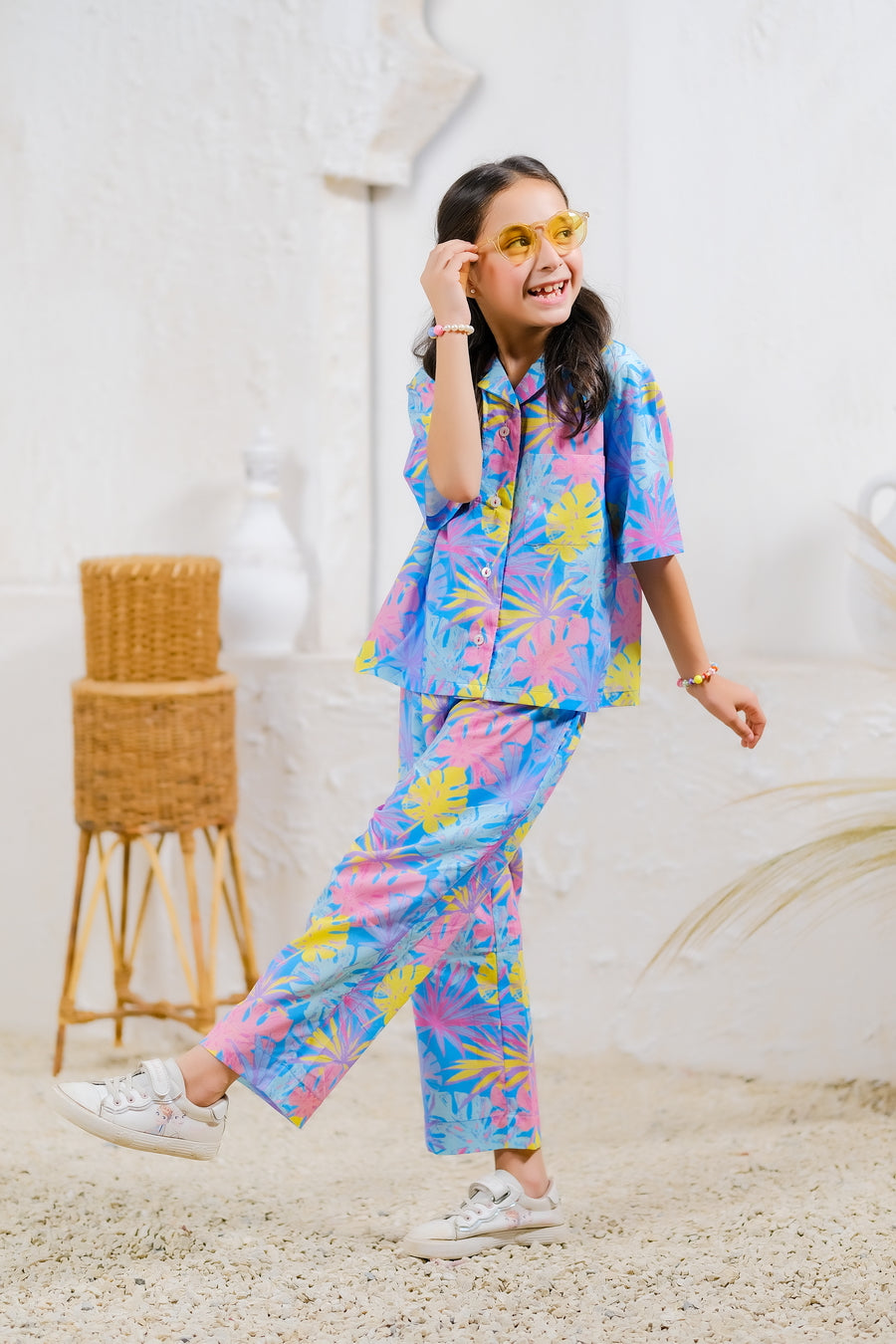 Sprinkles Stitched 2 Piece Summer Co Ord Sets Kids Collection'2025-Tropical Dreamscape