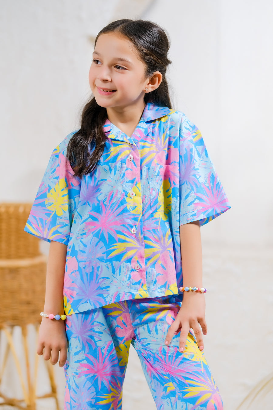 Sprinkles Stitched 2 Piece Summer Co Ord Sets Kids Collection'2025-Tropical Dreamscape
