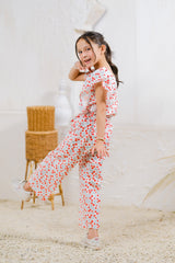 Sprinkles Stitched 2 Piece Summer Co Ord Sets Kids Collection'2025-Cherry Blossom Bliss - 2pcs