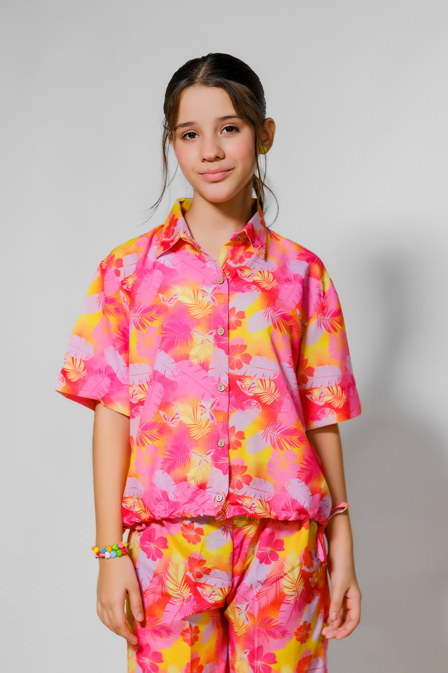 Sprinkles Stitched 2 Piece Summer Co Ord Sets Kids Collection'2025-Tropical Sunset - 2pcs