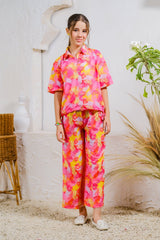 Sprinkles Stitched 2 Piece Summer Co Ord Sets Kids Collection'2025-Tropical Sunset - 2pcs