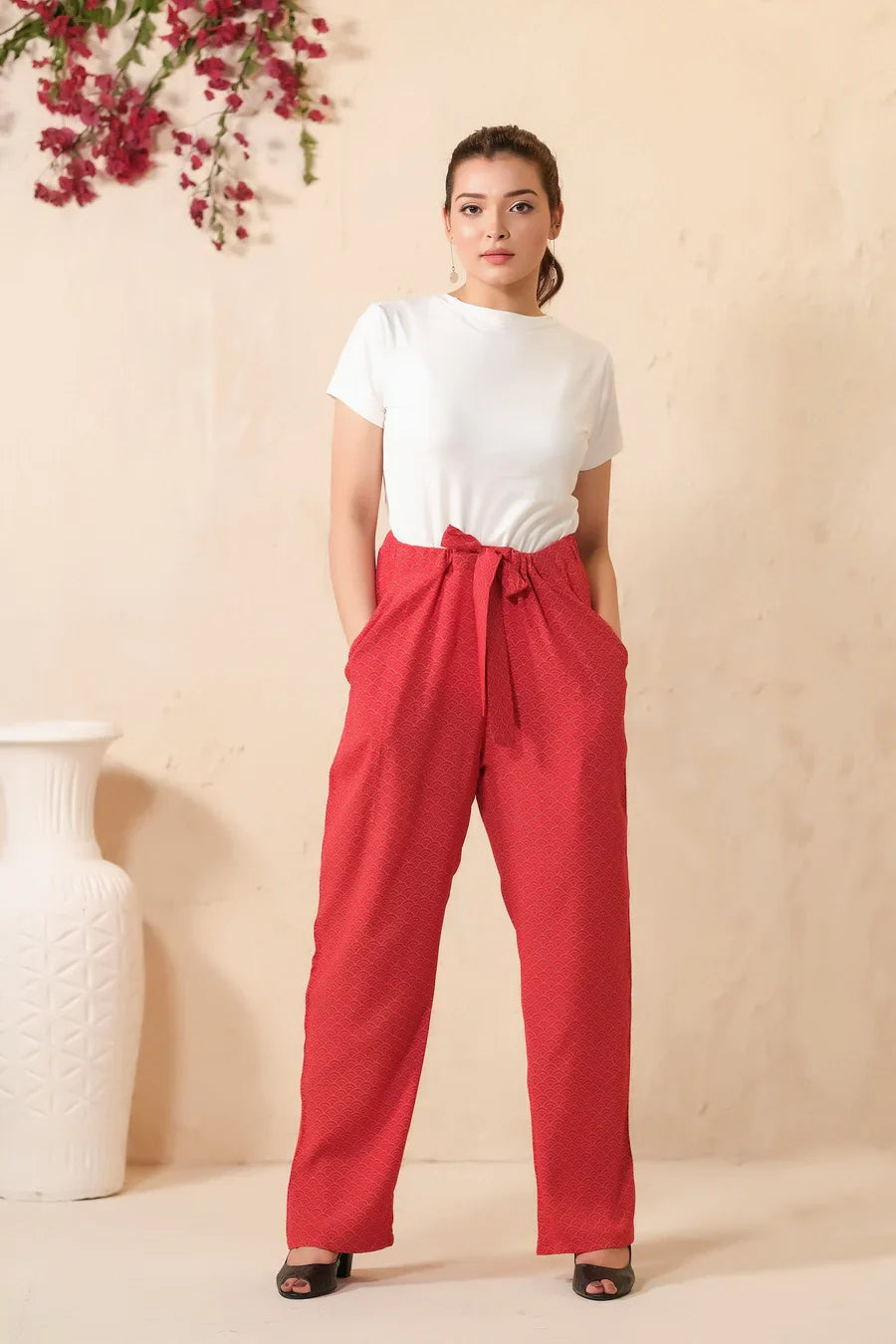 Sprinkles Stitched 1 Piece Summer Bottoms Kids Collection'2025-Rose Wide Leg Trouser