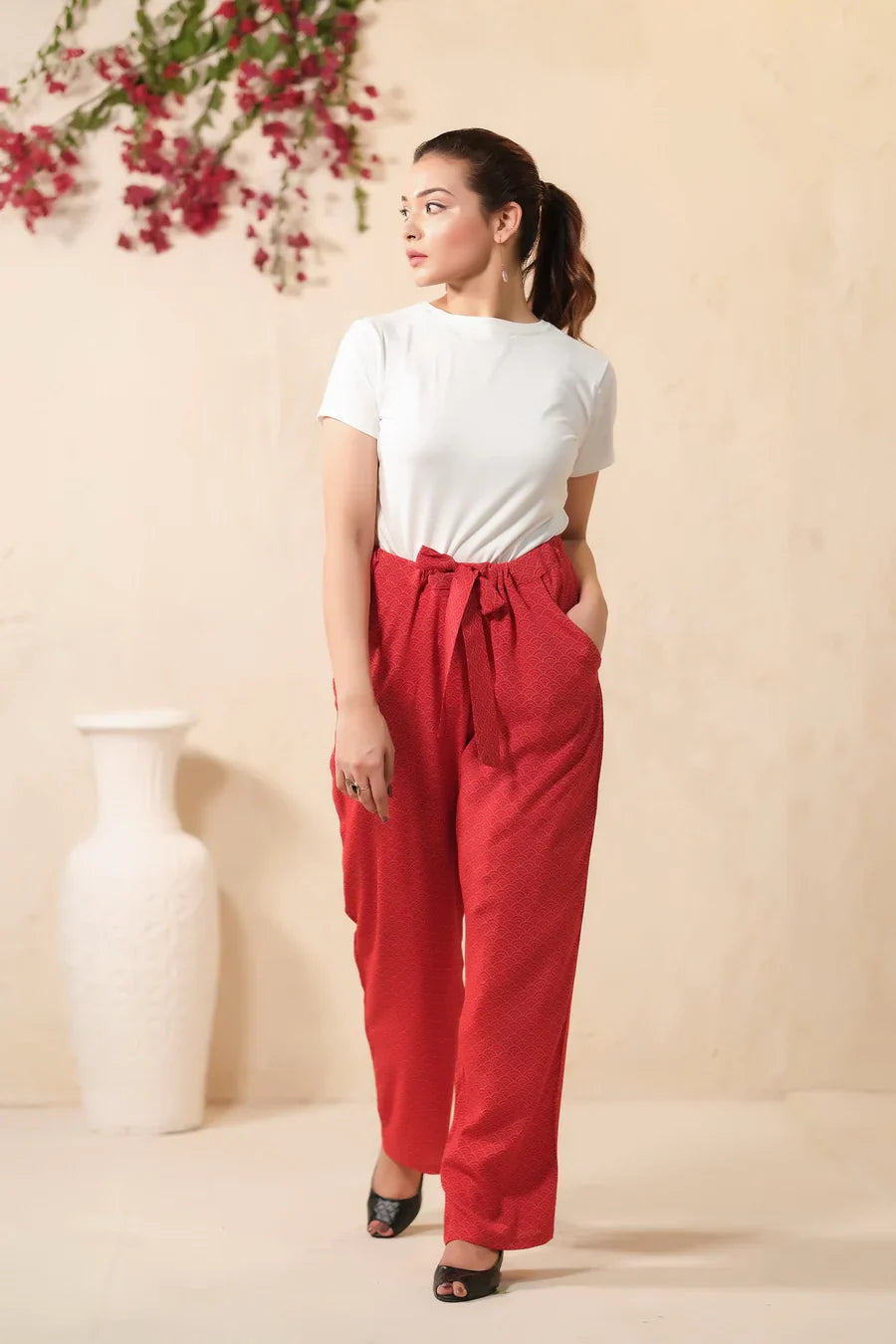 Sprinkles Stitched 1 Piece Summer Bottoms Kids Collection'2025-Rose Wide Leg Trouser