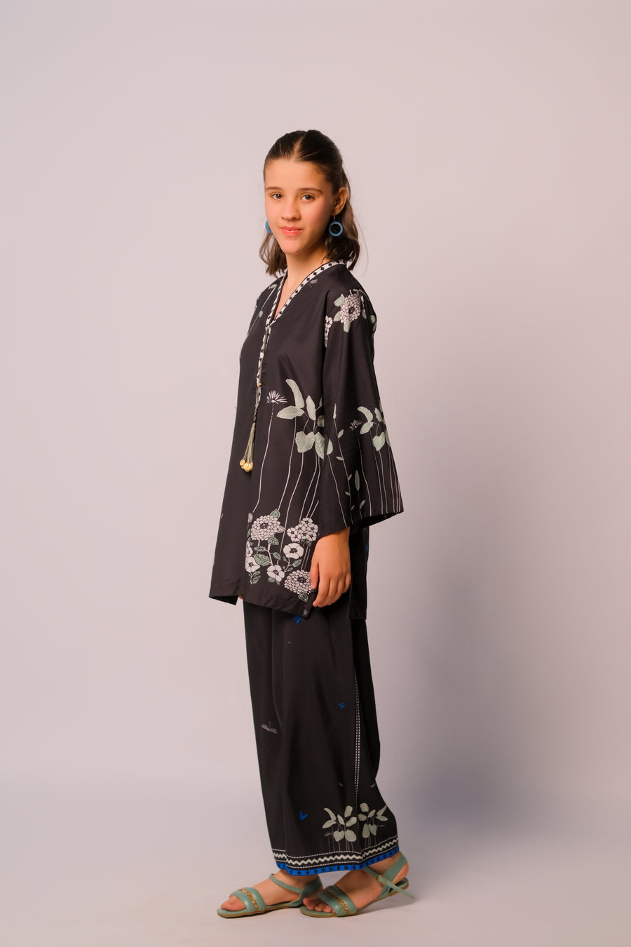 Sprinkles Stitched 2 Piece Summer Co Ord Sets Kids Collection'2025-Floral Serenade - 2pcs