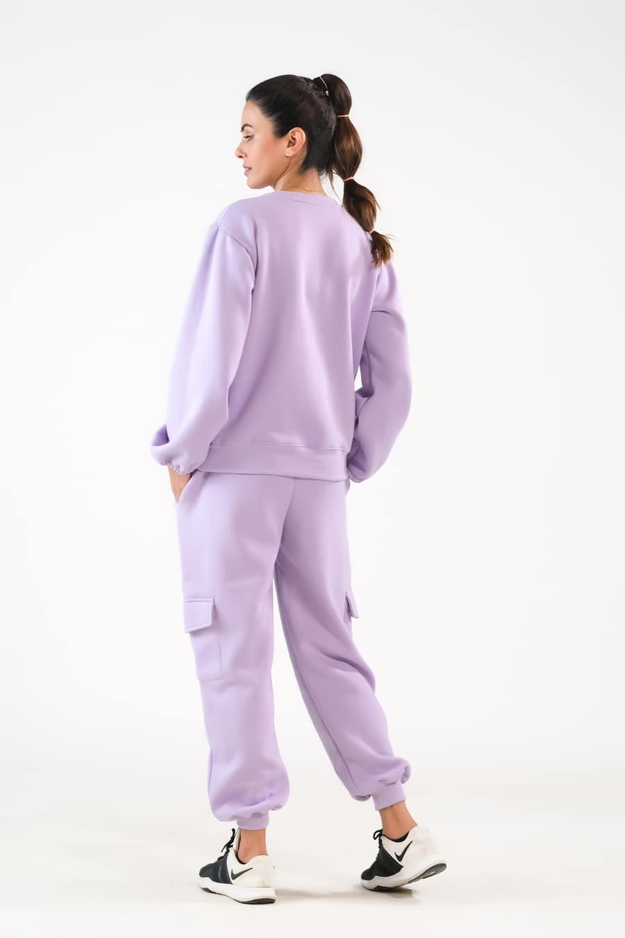 Sprinkles Stitched 2 Piece Winter Co Ord Sets Women Collection'2025-Flappy Lilac - 2pcs Co-Ord Set
