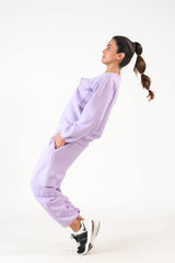 Sprinkles Stitched 2 Piece Winter Co Ord Sets Women Collection'2025-Flappy Lilac - 2pcs Co-Ord Set