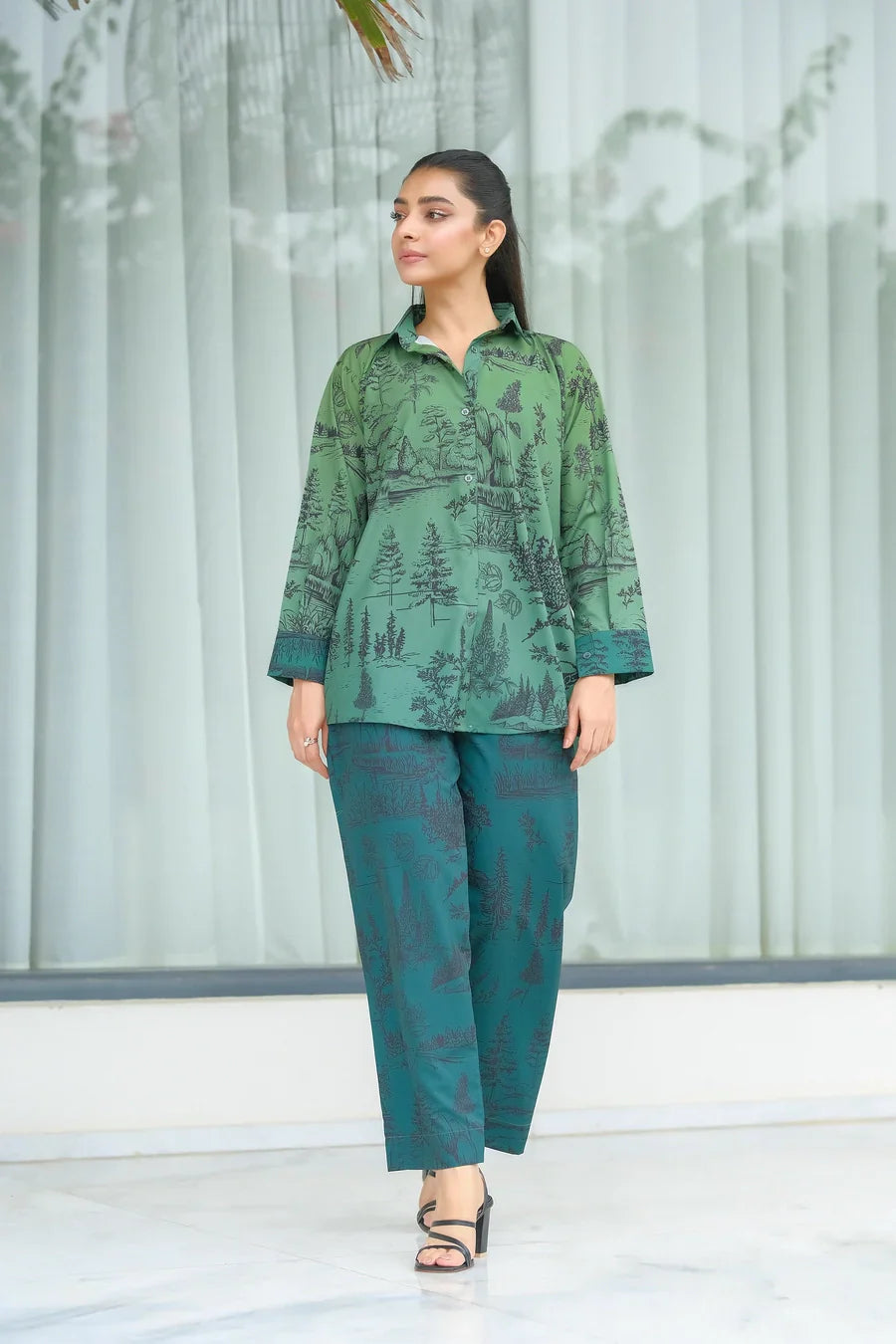 Dhaga Stitched 2 Piece Crepe Collection'2025-Misty