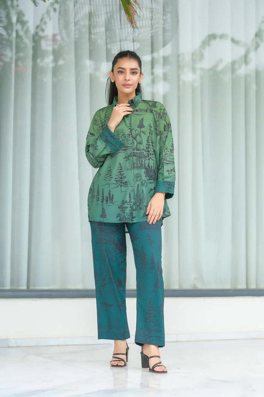 Dhaga Stitched 2 Piece Crepe Collection'2025-Misty