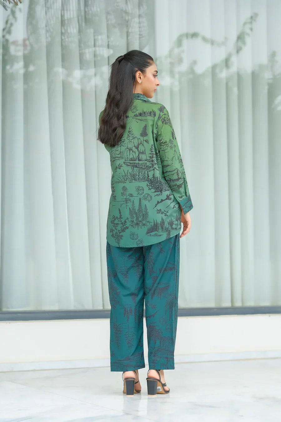 Dhaga Stitched 2 Piece Crepe Collection'2025-Misty