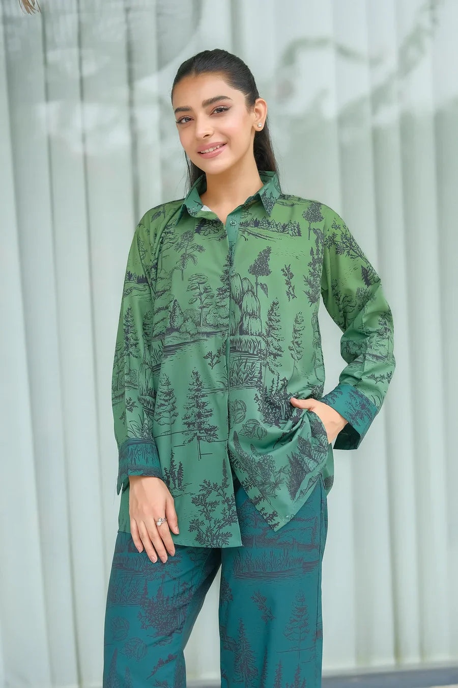 Dhaga Stitched 2 Piece Crepe Collection'2025-Misty