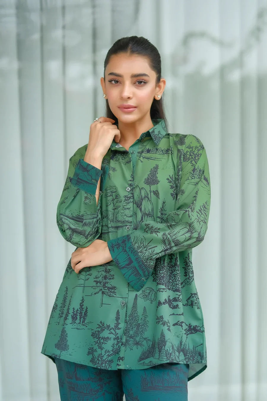 Dhaga Stitched 2 Piece Crepe Collection'2025-Misty
