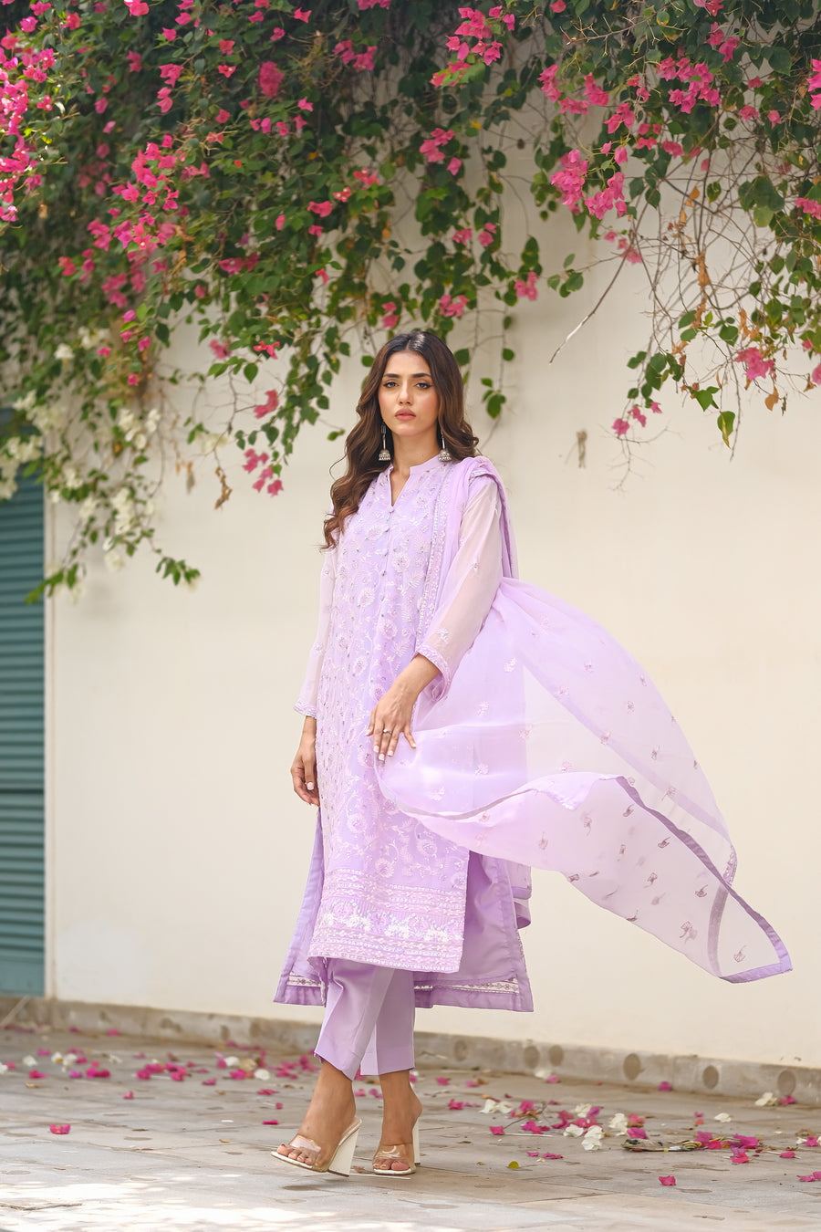 Sprinkles Stitched 3 Piece Formals Luxury Festive Women Collection'2025-Lavender Dream - 3-Piece Luxury Chiffon